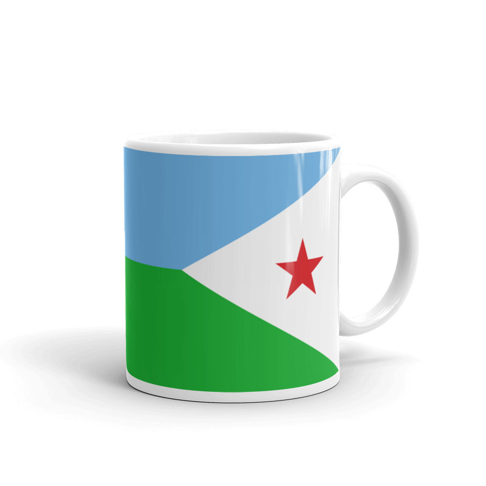 Dijibouti Flag Mug